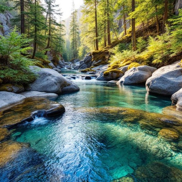 piscines-deau-emeraude-nichees-entre-dalles-de-granit-lisses-entourees-de-mousse-fougeres-et-pins-eau-claire-avec-legeres-ondulations-petites-cascades-et-surfaces-polies-refletant-la-lumiere